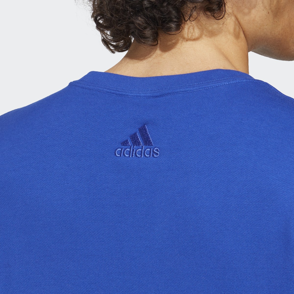 Adidas Sudadera Essentials Logo Grande Tela French Terry. 7