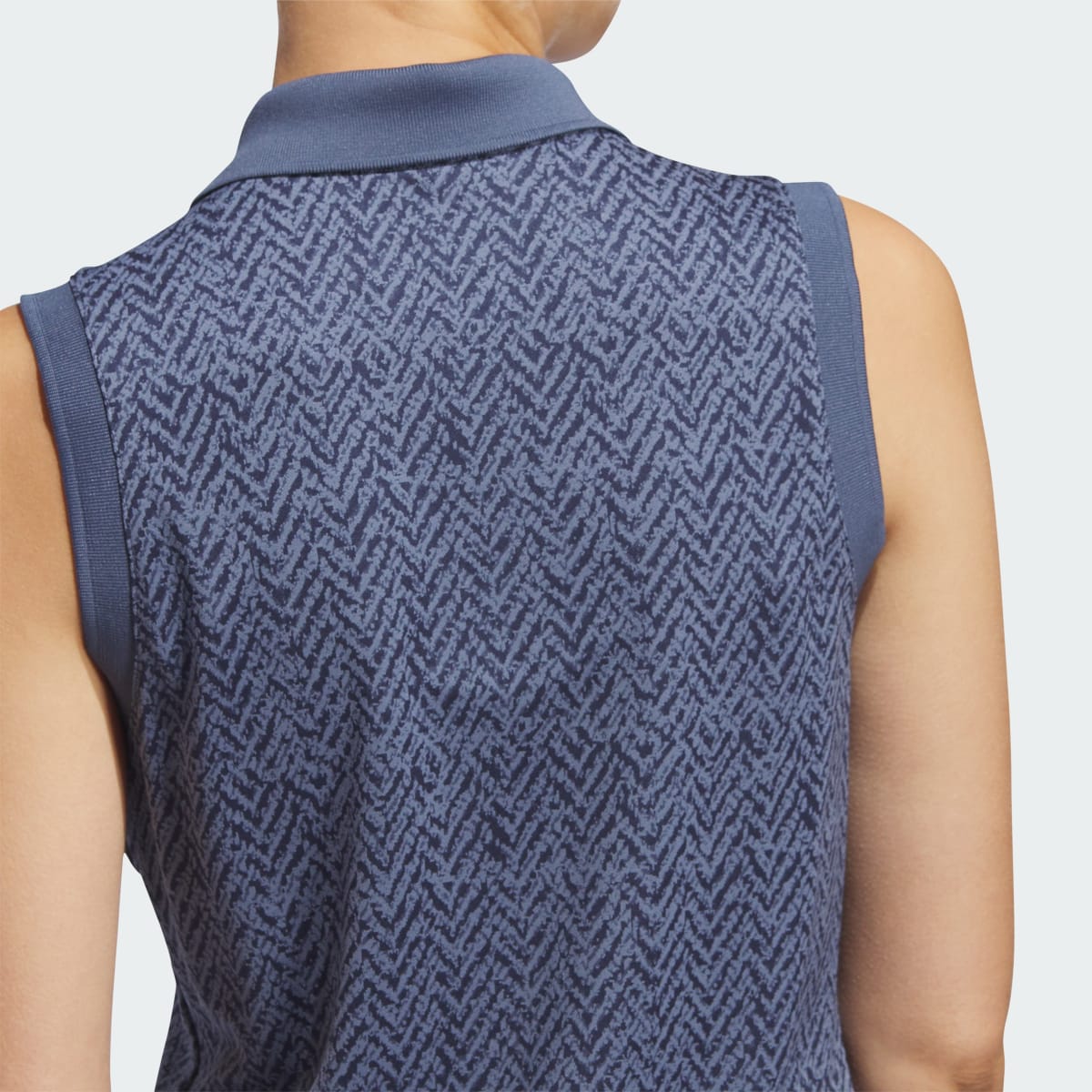Adidas Ultimate365 Jacquard Sleeveless Polo Shirt. 7