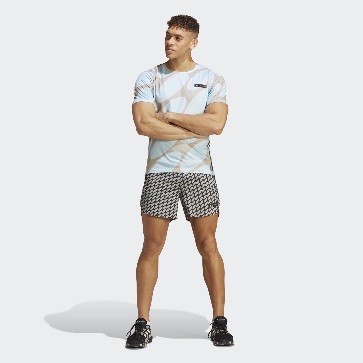 Adidas x Marimekko Run Icons 3-Stripes Tee. 6