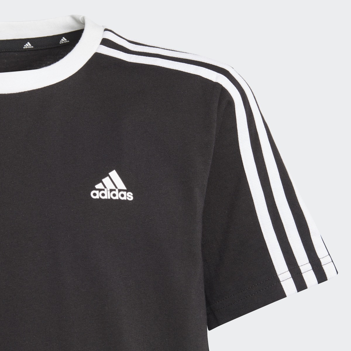 Adidas Essentials 3-Stripes Cotton Loose Fit Boyfriend T-Shirt. 4