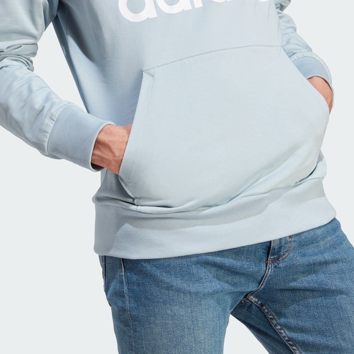 Adidas Essentials Logo Kapüşonlu Üst. 7