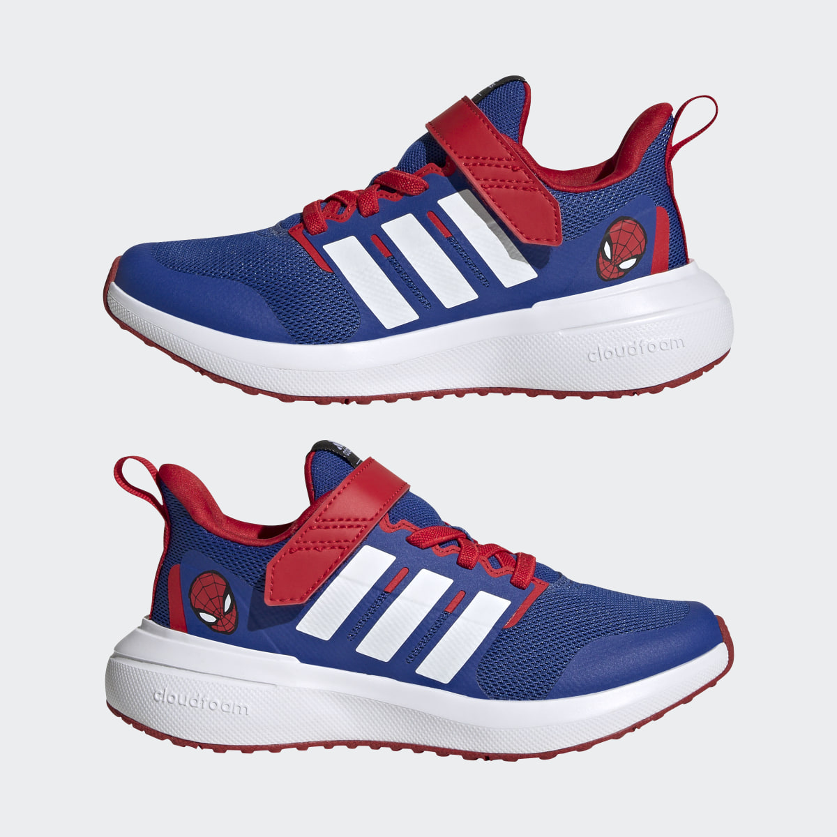 Adidas Chaussure à lacets élastiques et scratch sur le dessus adidas x Marvel FortaRun Spider-Man 2.0 Cloudfoam. 8