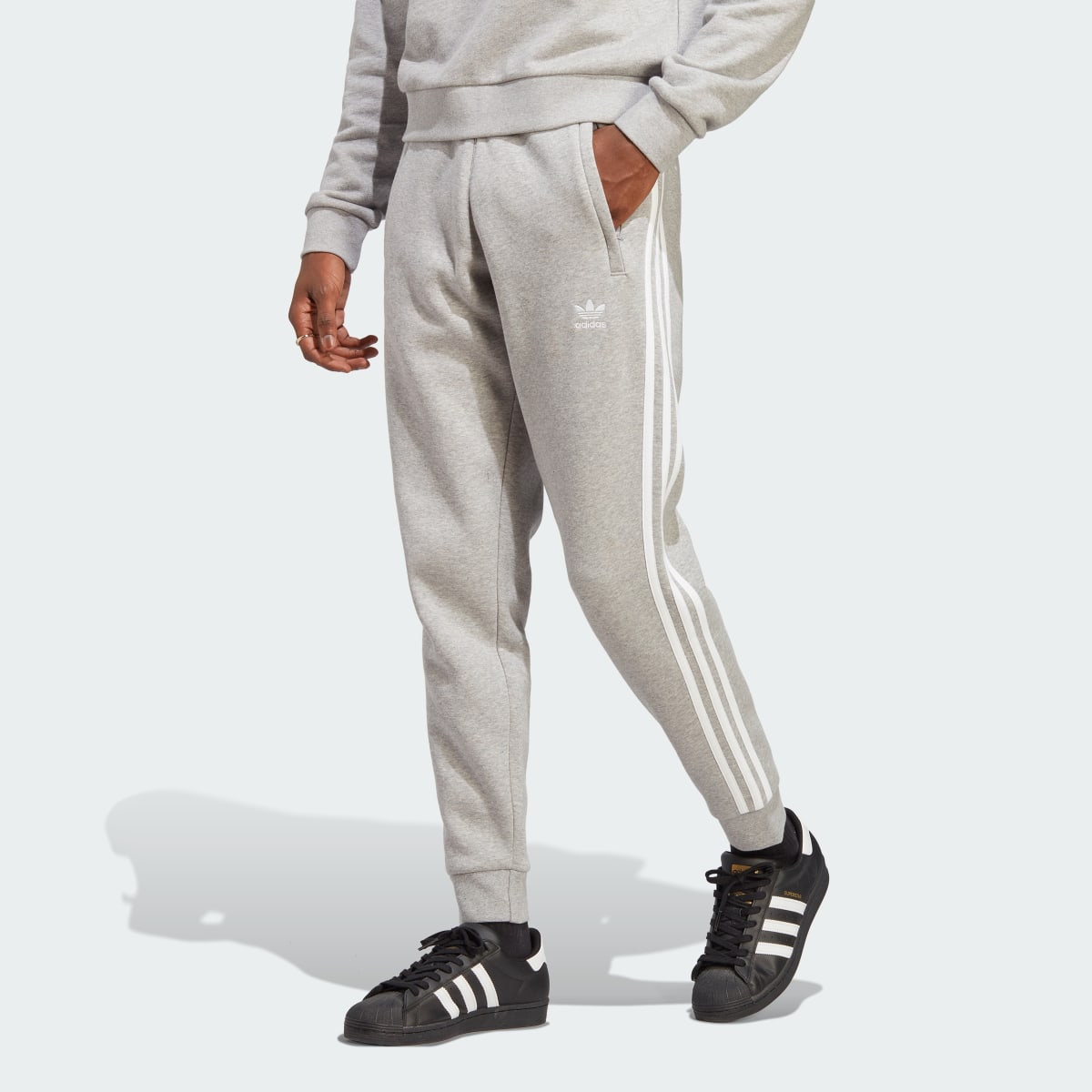 Adidas striped joggers shop
