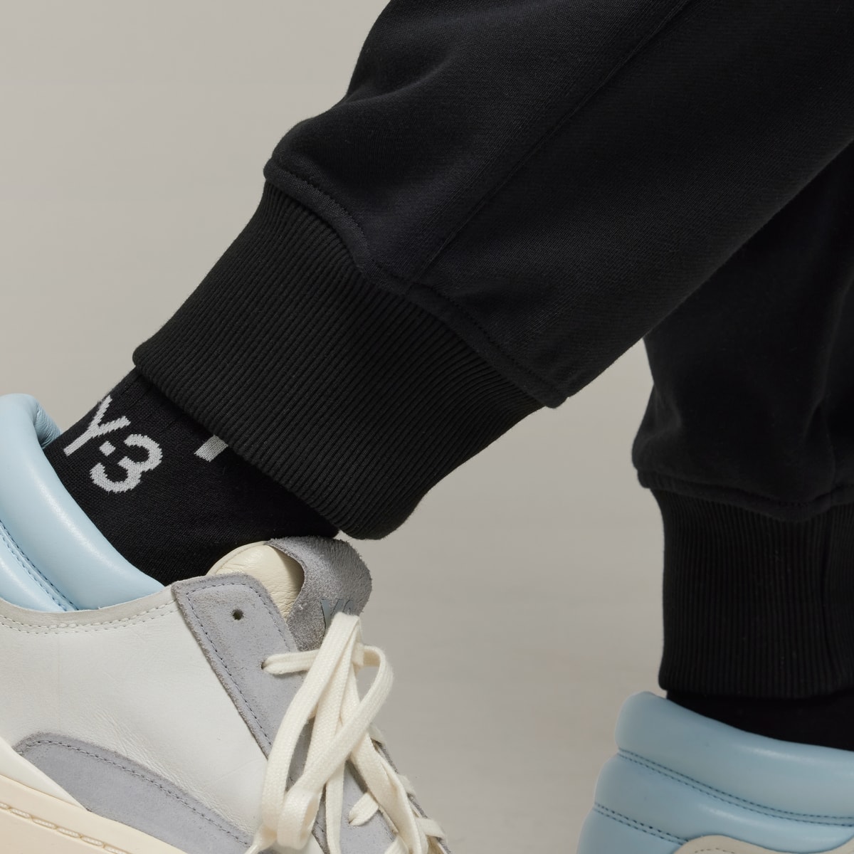 Adidas Pants Y-3 Felpa Francesa Puños Ajustados. 8