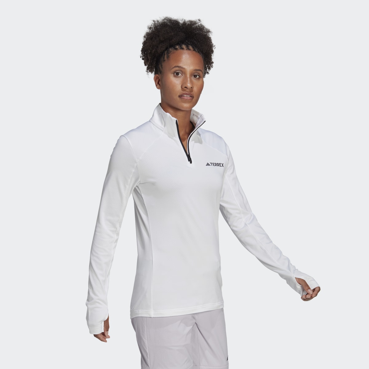 Adidas Sweat-shirt à 1/2 zip en molleton Terrex Multi. 4