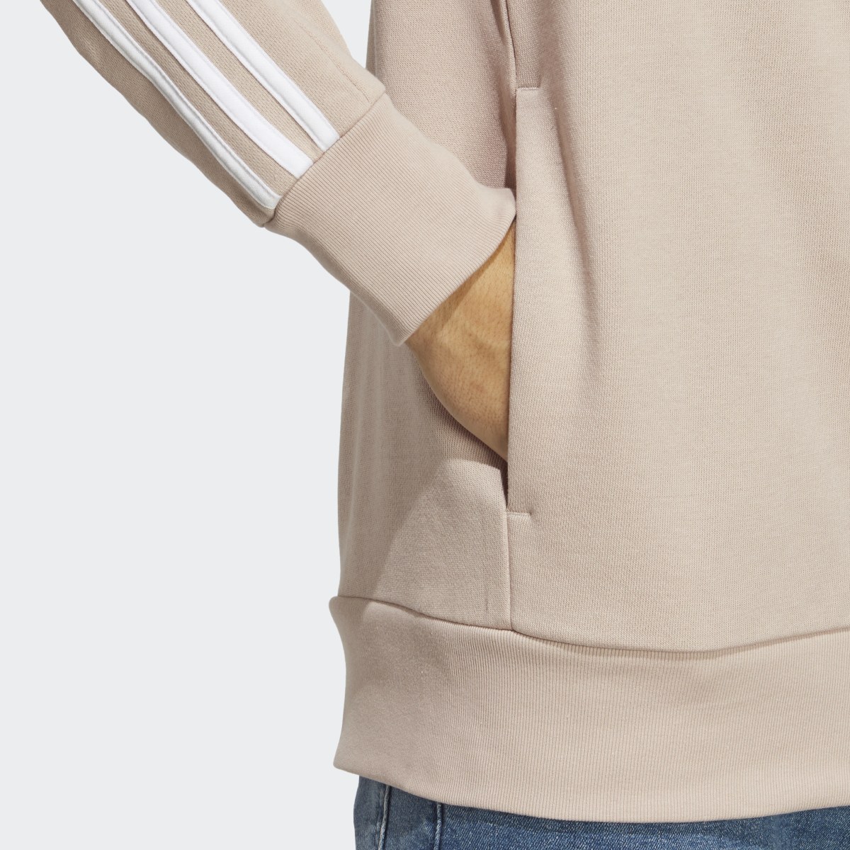 Adidas Chaqueta con capucha Essentials French Terry 3 bandas. 7