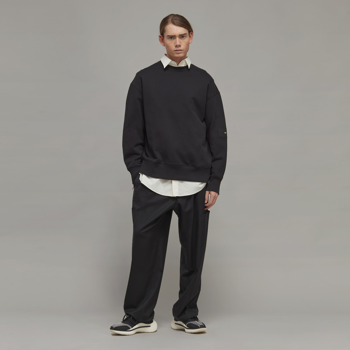 Adidas Y-3 Organic Cotton Terry Crew Sweater. 4
