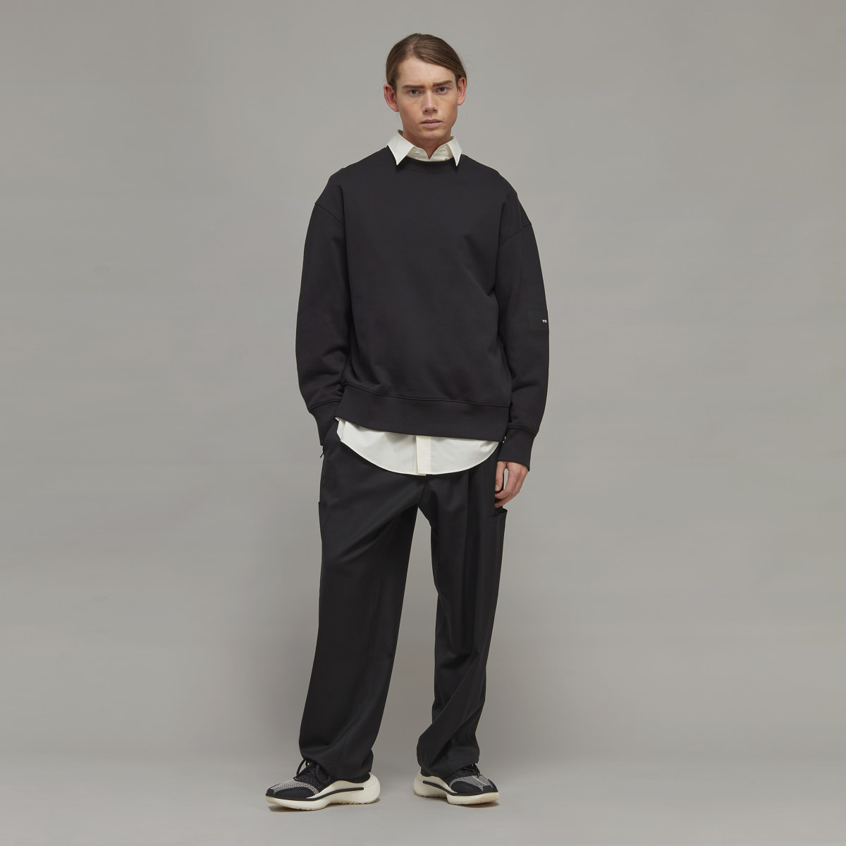 Adidas Y-3 Organic Cotton Terry Crew Sweatshirt. 4