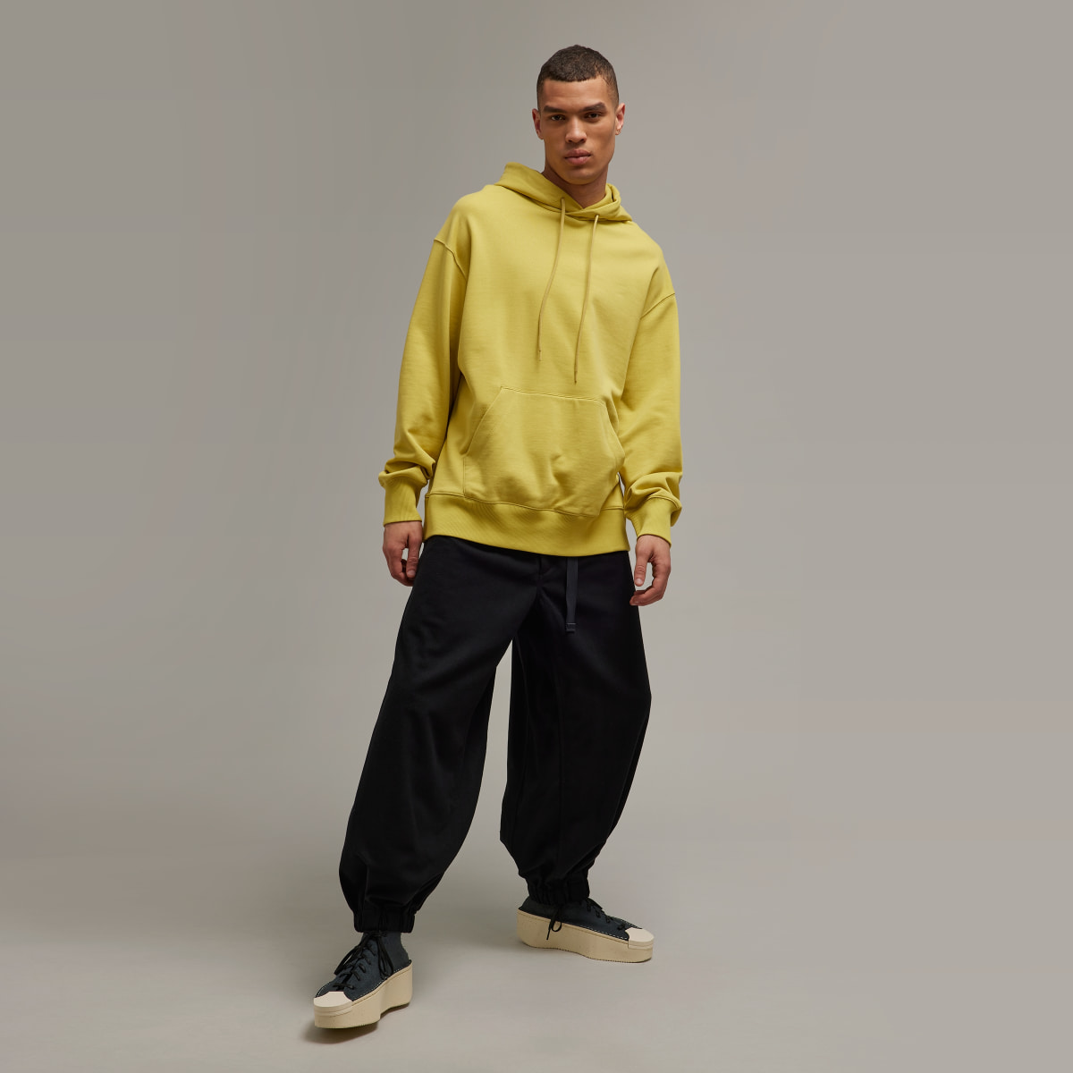 Adidas Sweat-shirt à capuche ras-du-cou en coton bio Y-3. 4