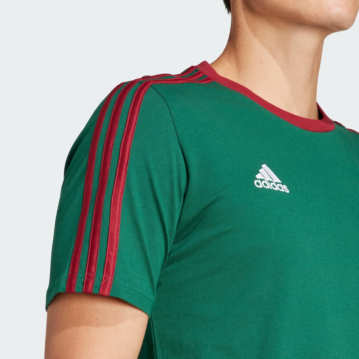 Adidas Playera ADN 3 Franjas Selección Nacional de México. 8