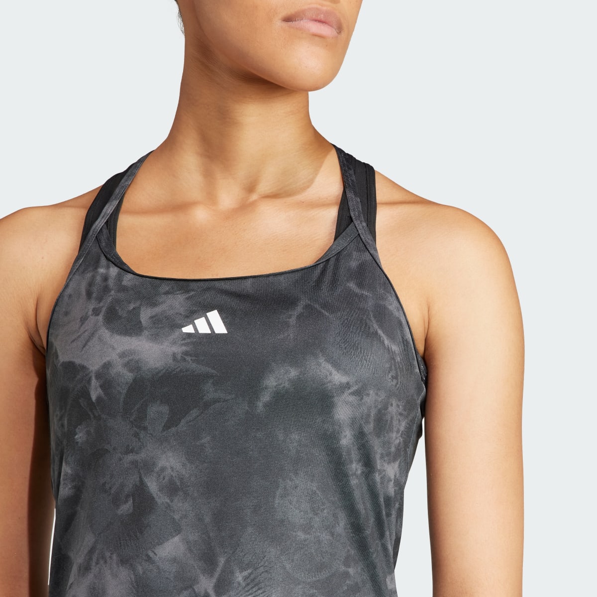 Adidas Top Train Essentials AOP Flower Tie-Dye Tank. 6