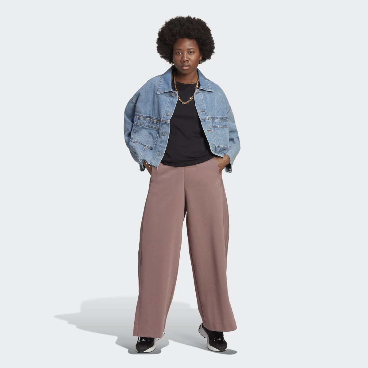 Adidas Adicolor Contempo Chunky Stripes Track Pants. 4