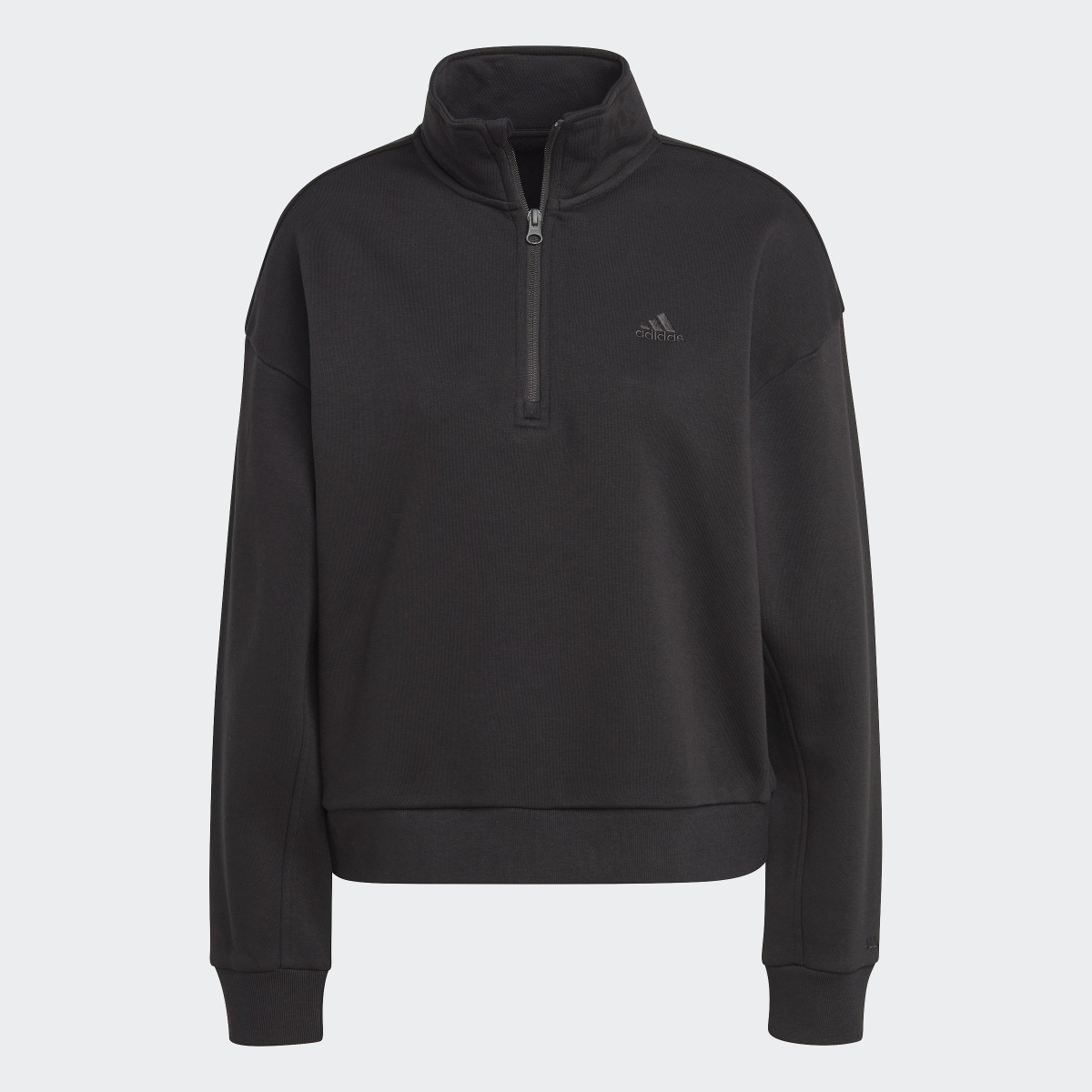 Adidas ALL SZN Fleece Graphic Quarter-Zip Sweatshirt. 5