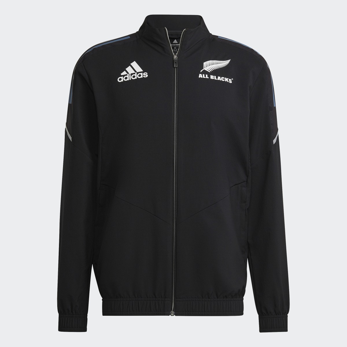 Adidas All Blacks Primeblue Rugby Präsentationsjacke. 6