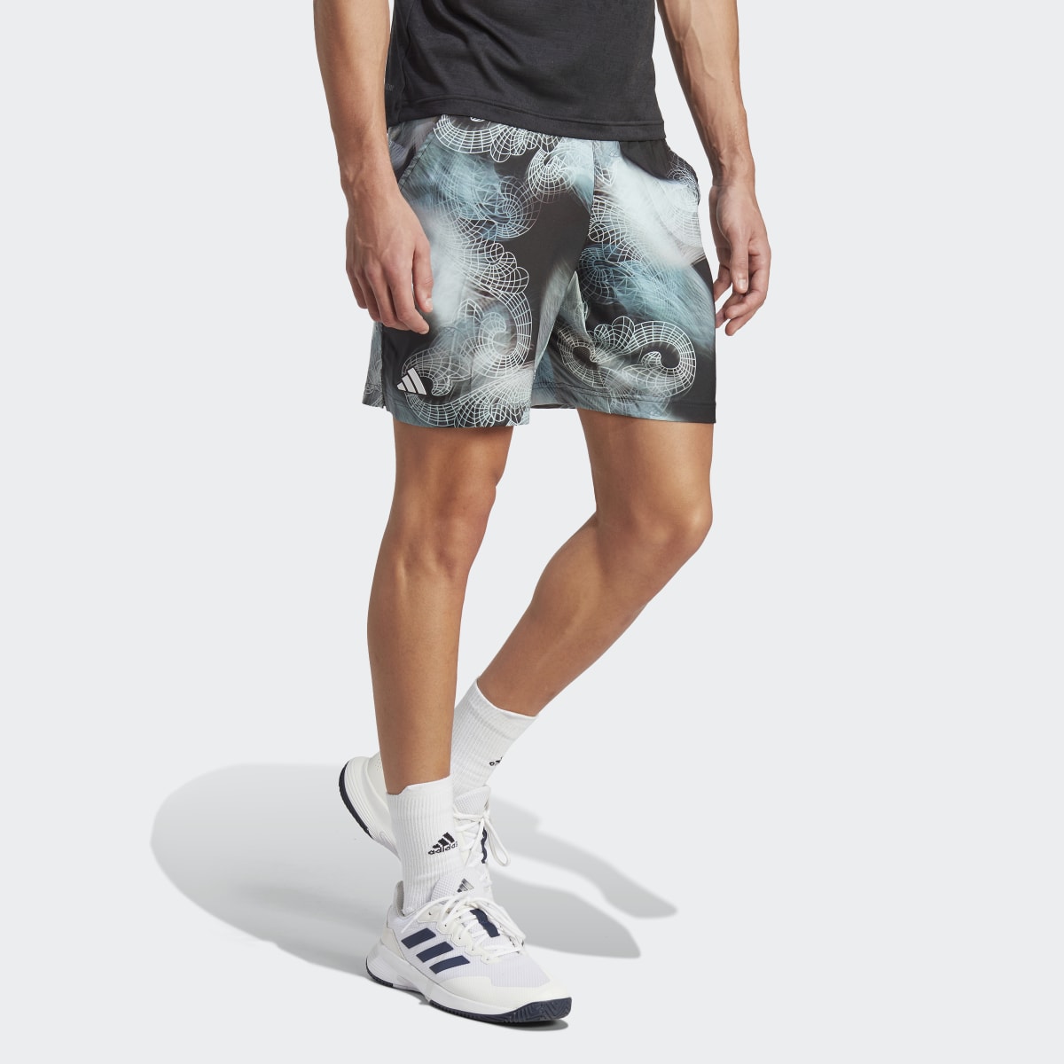 Adidas Tennis Printed AEROREADY Ergo Pro Shorts. 4