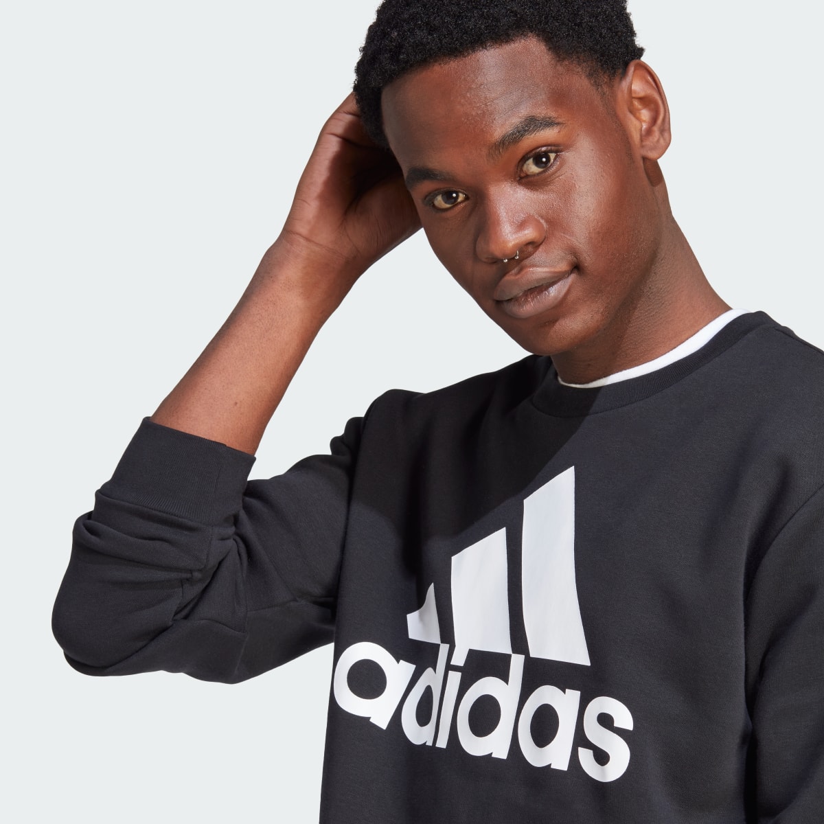 Adidas Essentials Big Logo Sweatshirt. 6