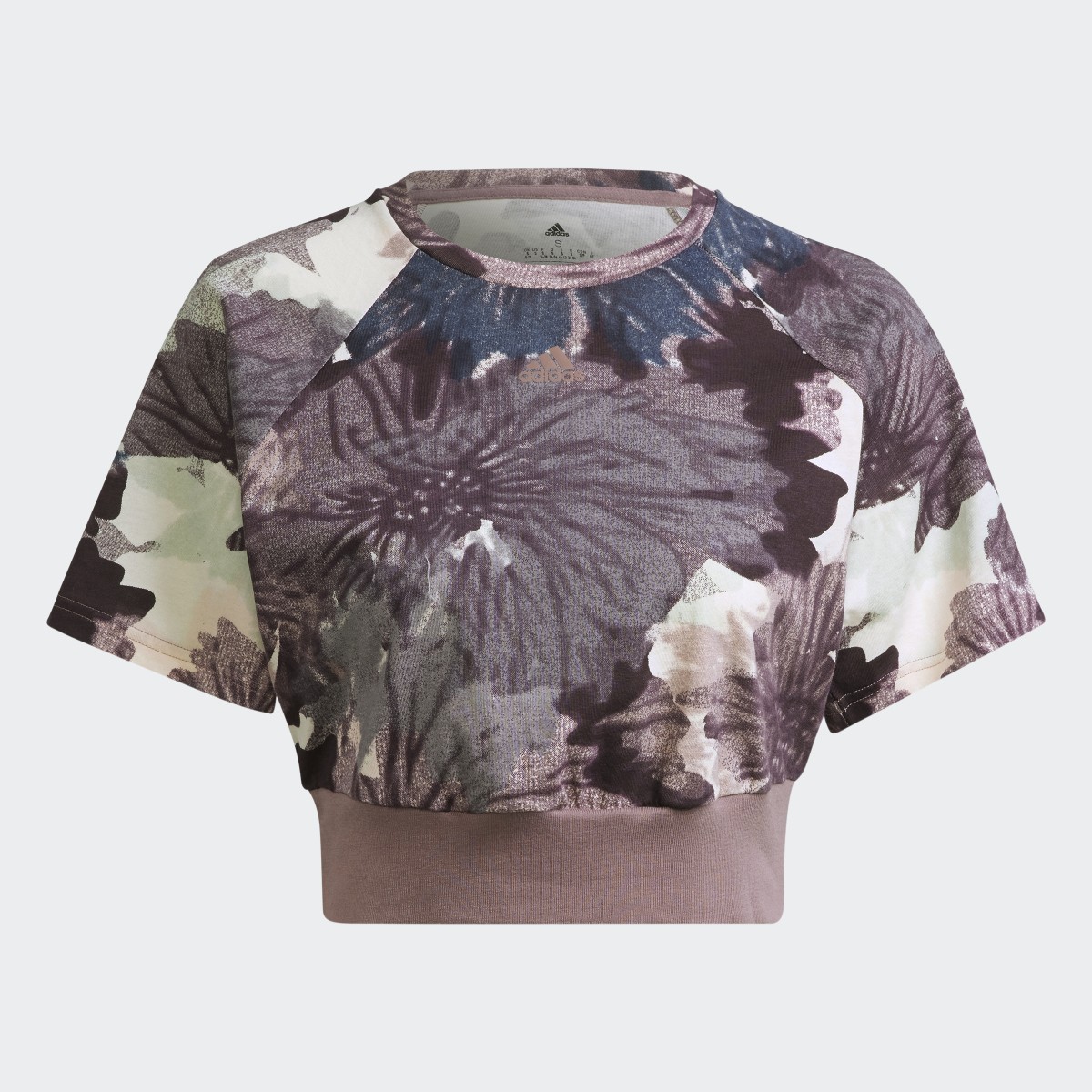 Adidas Allover Print Cropped T-Shirt. 5