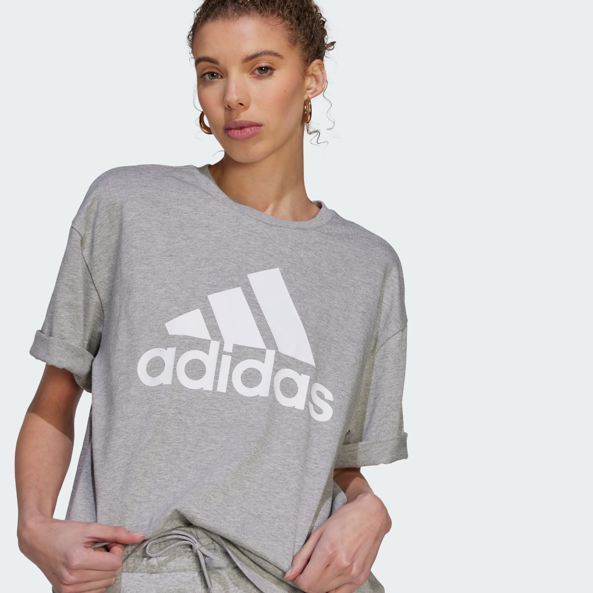 Adidas Essentials Big Logo Boyfriend Tee. 6