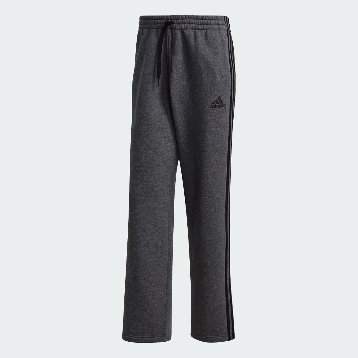 Adidas Essentials Fleece Open Hem 3-Stripes Joggers. 4