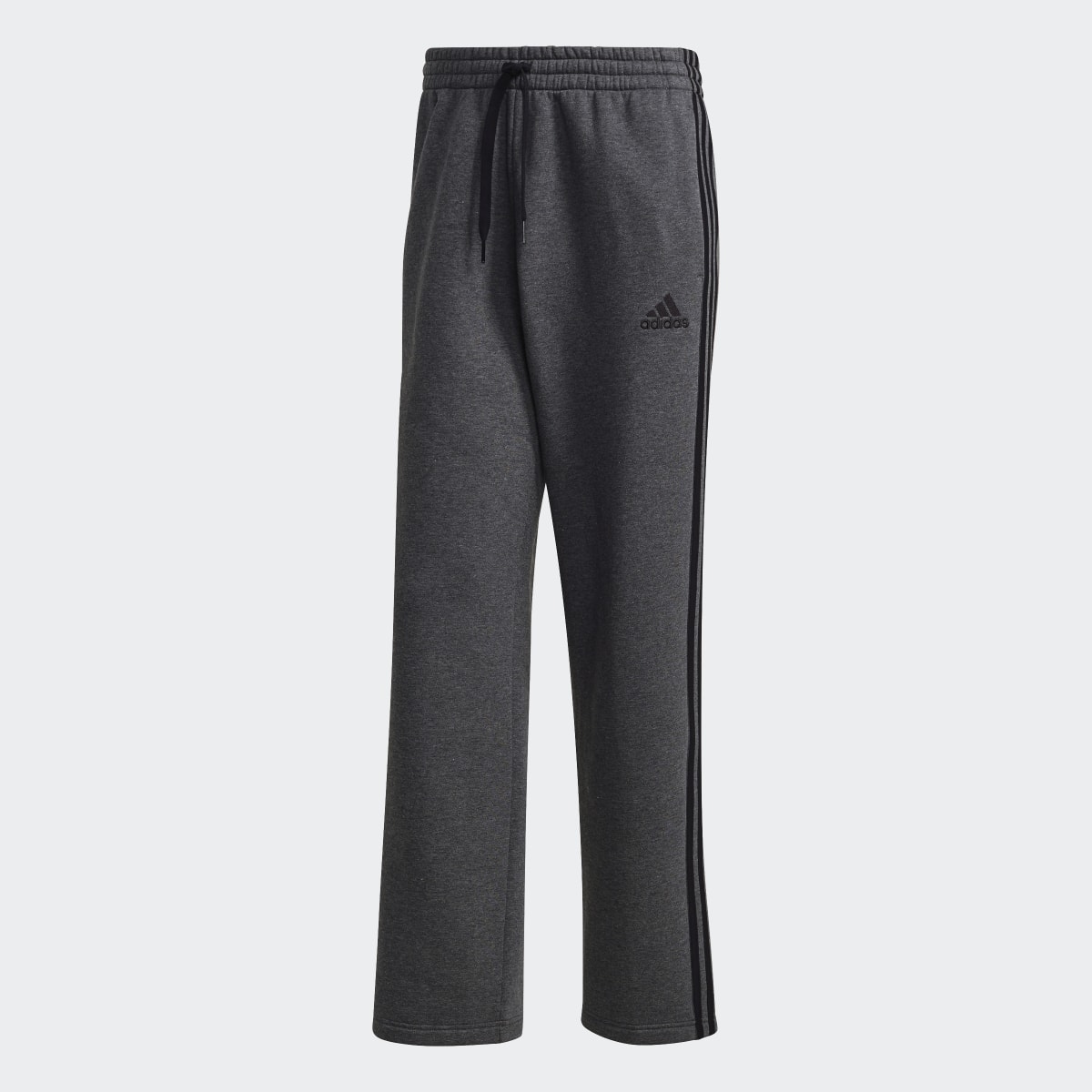 Adidas Essentials Fleece Open Hem 3-Stripes Pants. 4