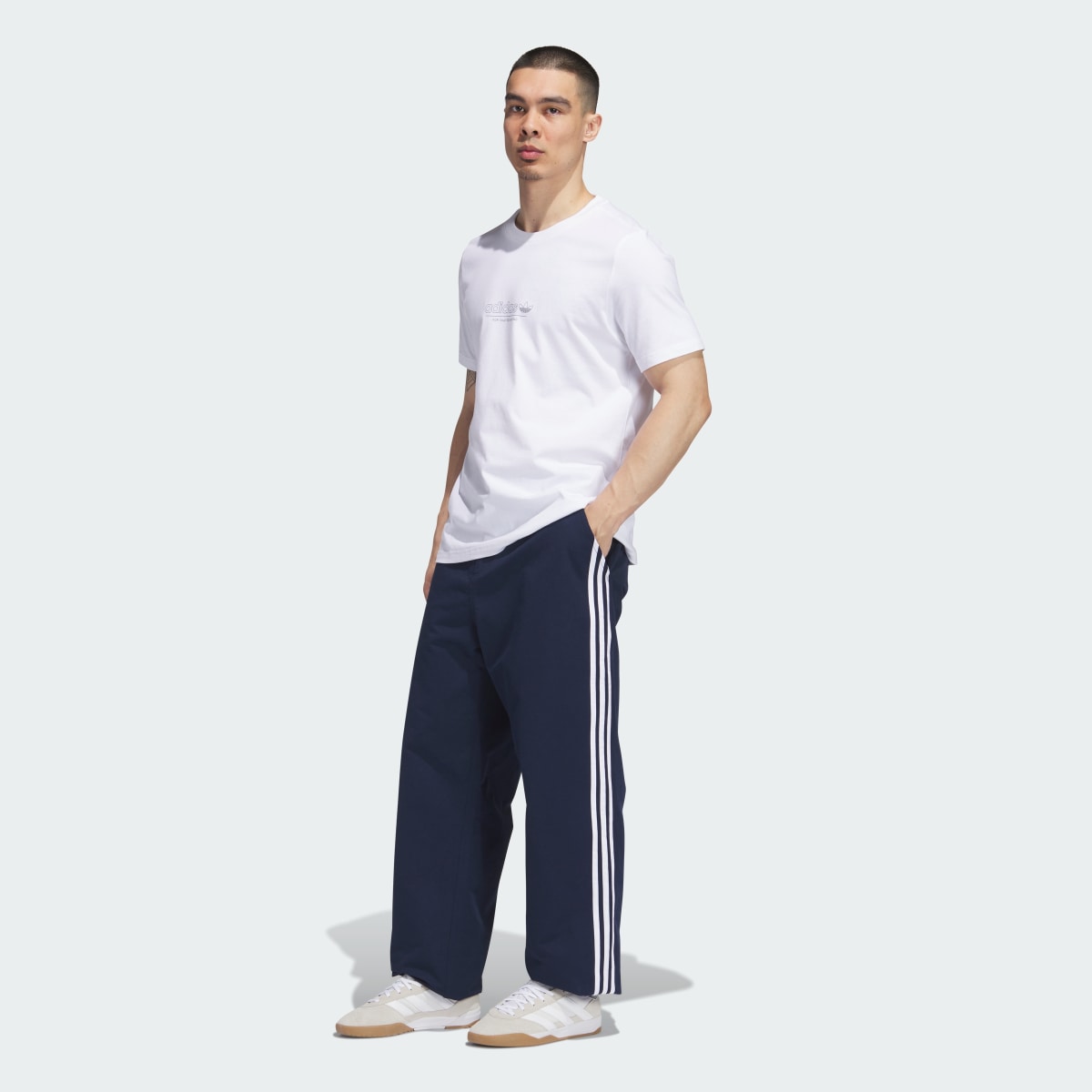 Adidas Pantaloni 3-Stripes Skate Chino. 6
