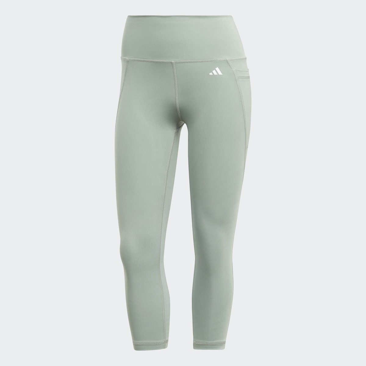 Adidas Optime Stash Pocket High-Waisted 3/4 Leggings. 4