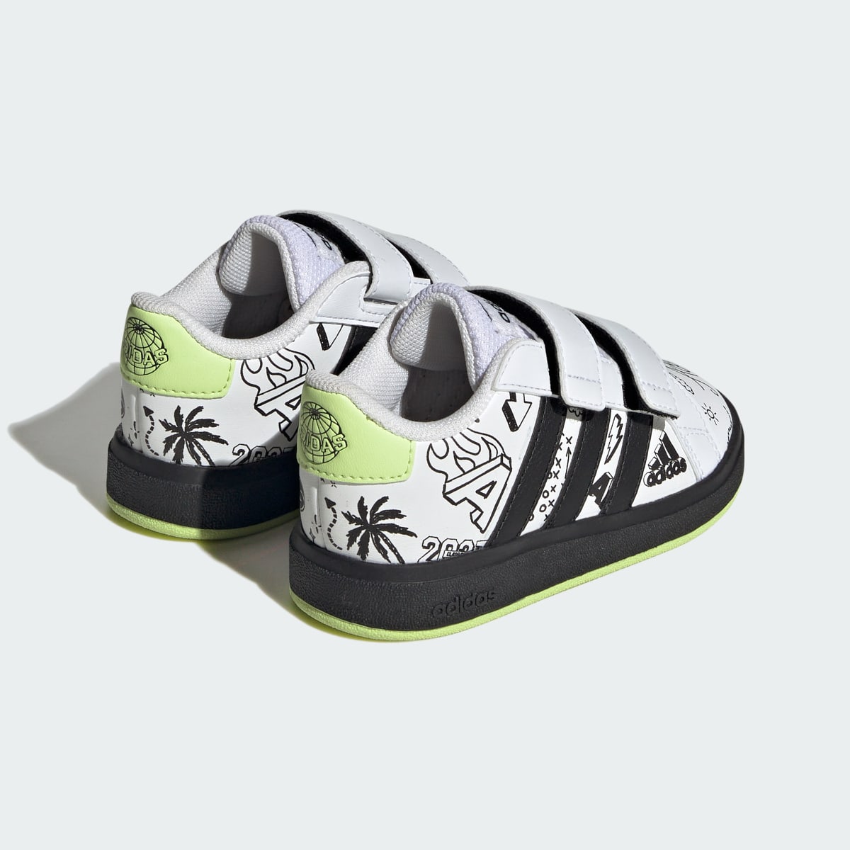 Adidas Zapatilla Grand Court 2.0 (Niños). 5