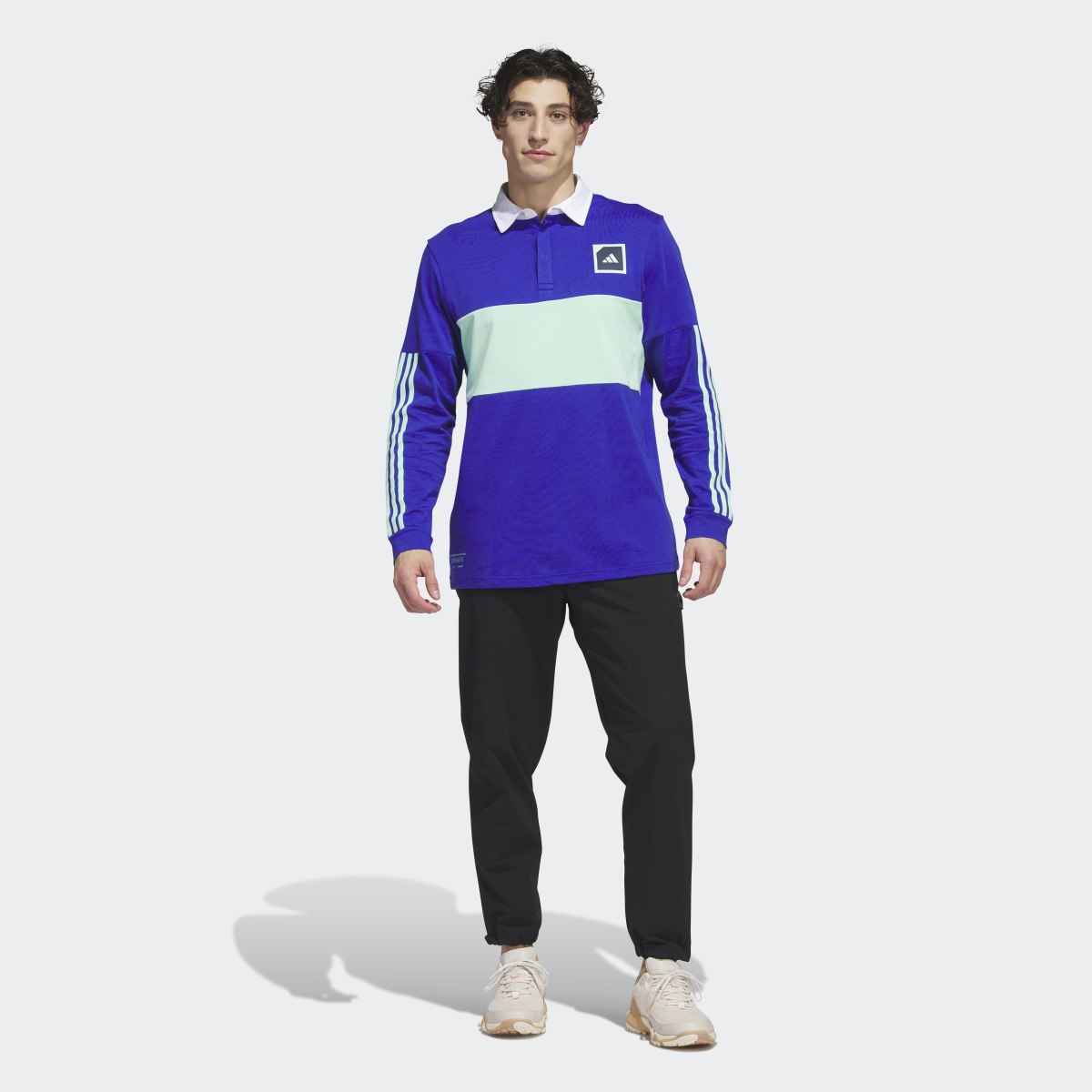 Adidas Adicross Long Sleeve Golf Polo Shirt. 7