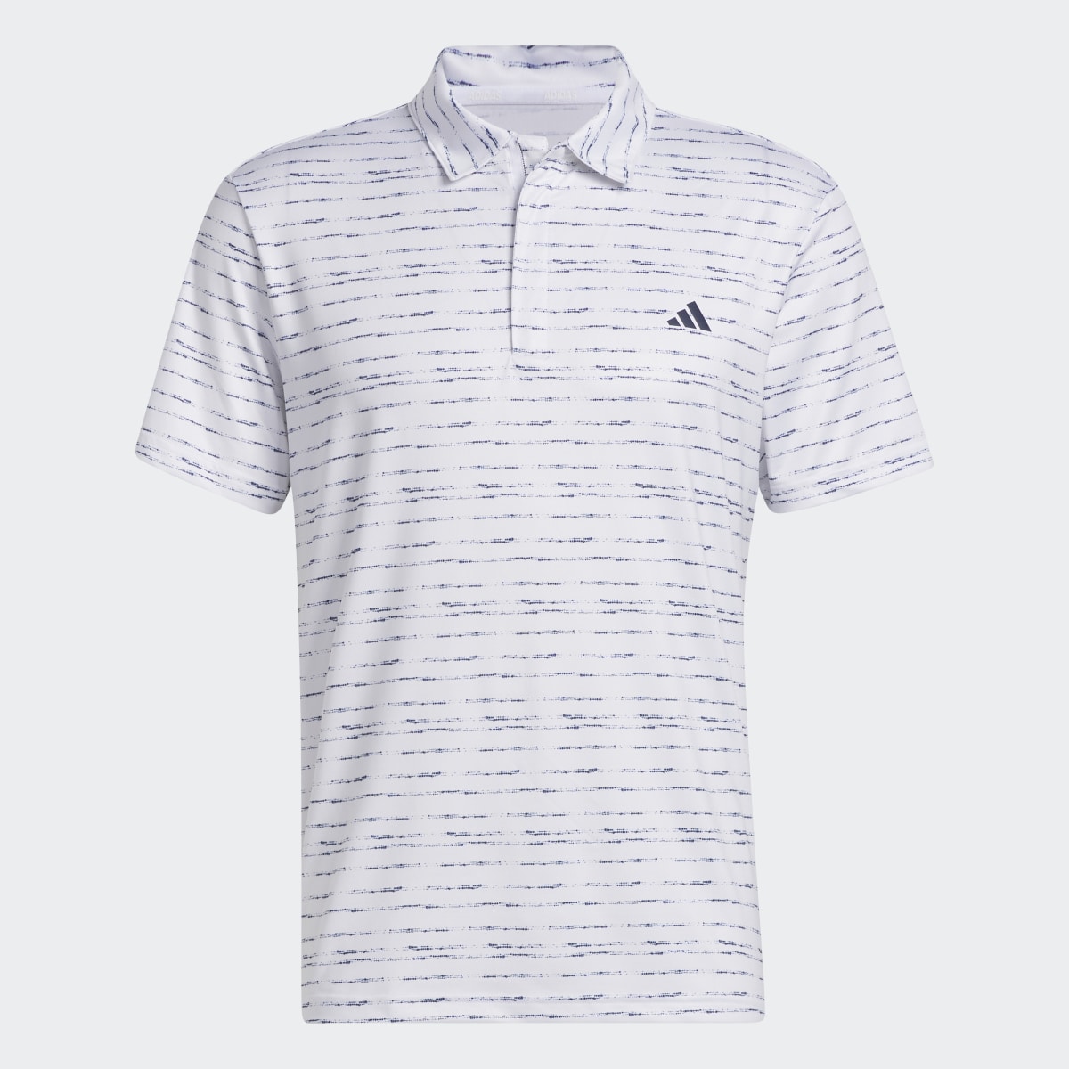 Adidas Stripe Zip Golf Polo Shirt. 6