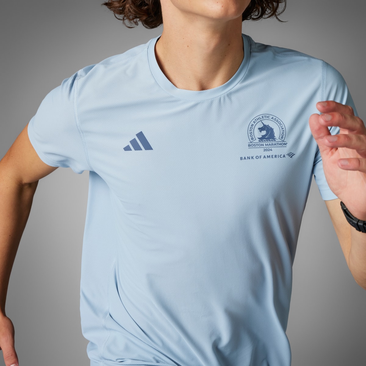 Adidas Boston Marathon 2024 Own the Run Tee. 4