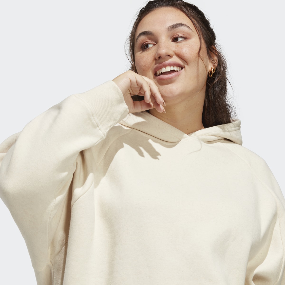 Adidas ALL SZN Fleece Boyfriend Hoodie (Plus Size). 7