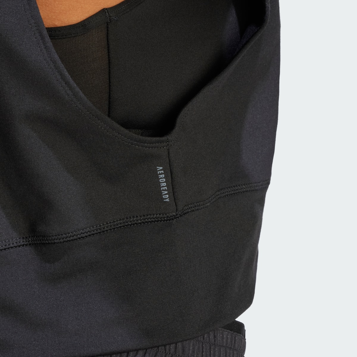 Adidas Power AEROREADY Crop Cover-Up Sweatshirt. 9