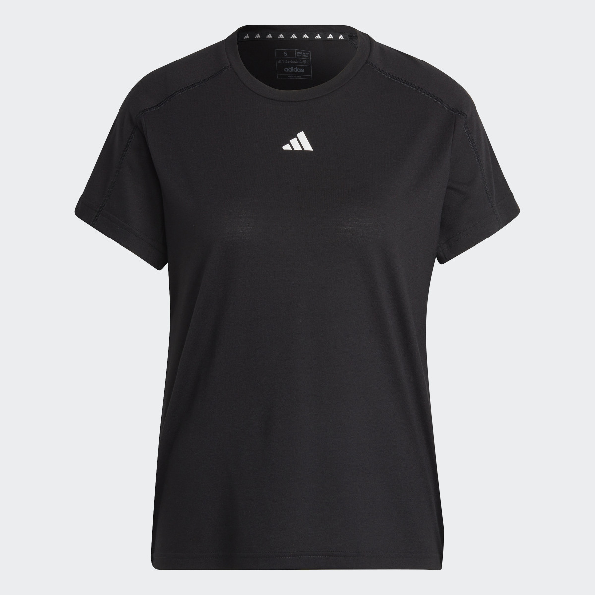 Adidas AEROREADY Train Essentials Minimal Branding Crewneck T-Shirt. 5