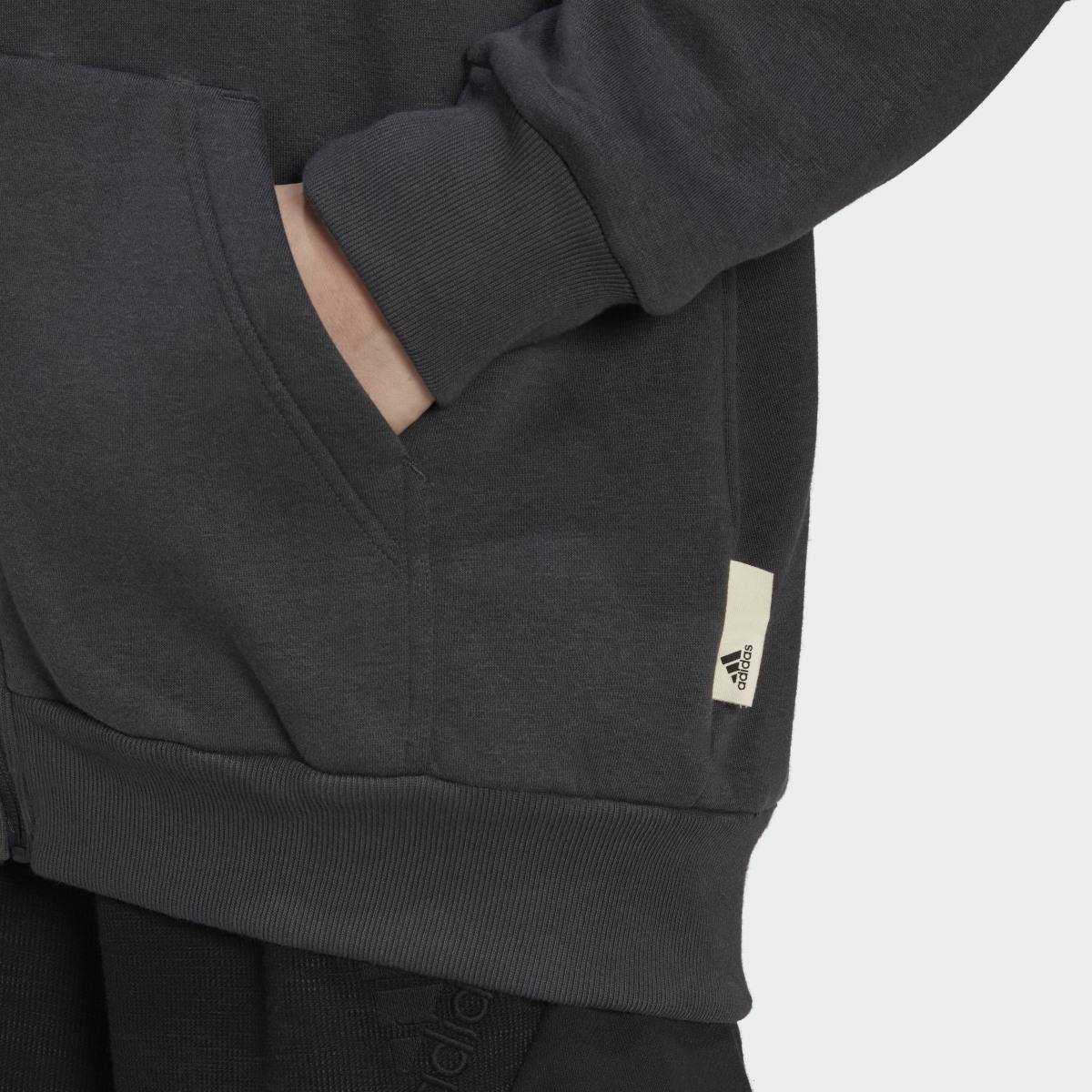 Adidas Veste à capuche entièrement zippée en molleton Studio Lounge. 6