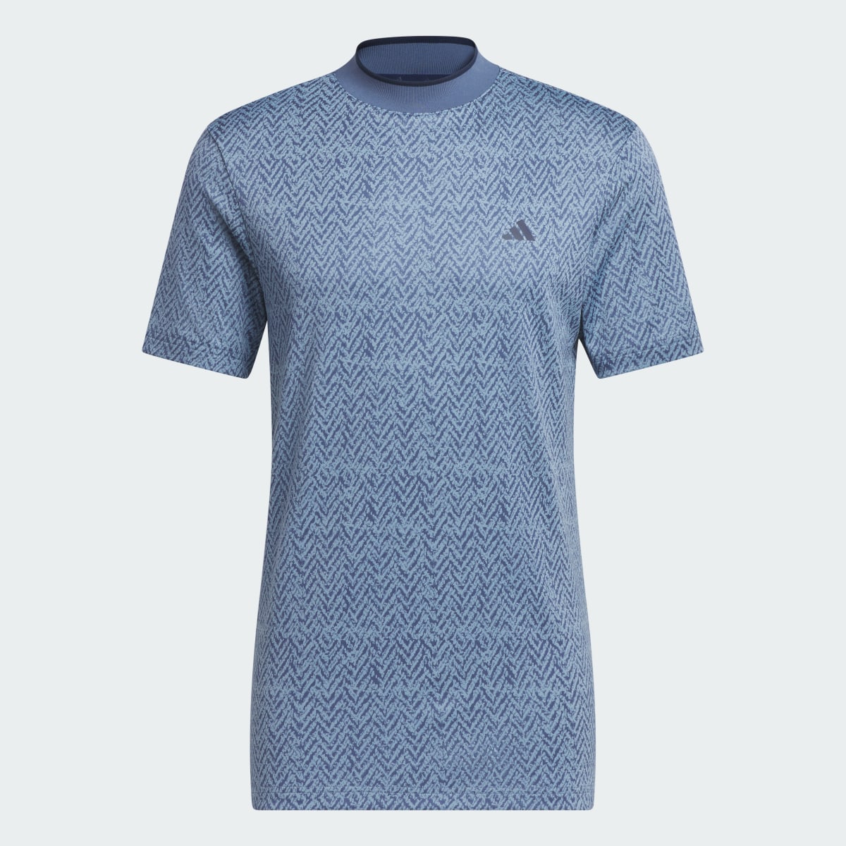 Adidas Ultimate365 PIqué Mock Collar Polo Shirt. 5