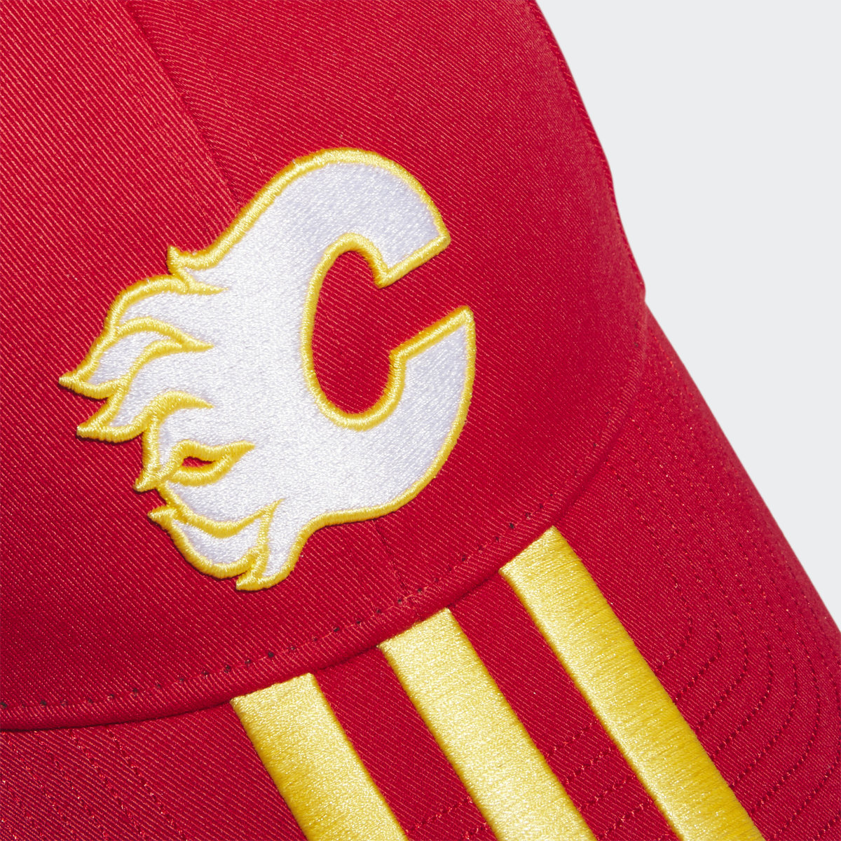 Adidas Calgary Flames 3-Stripes Adjustable Cap. 4