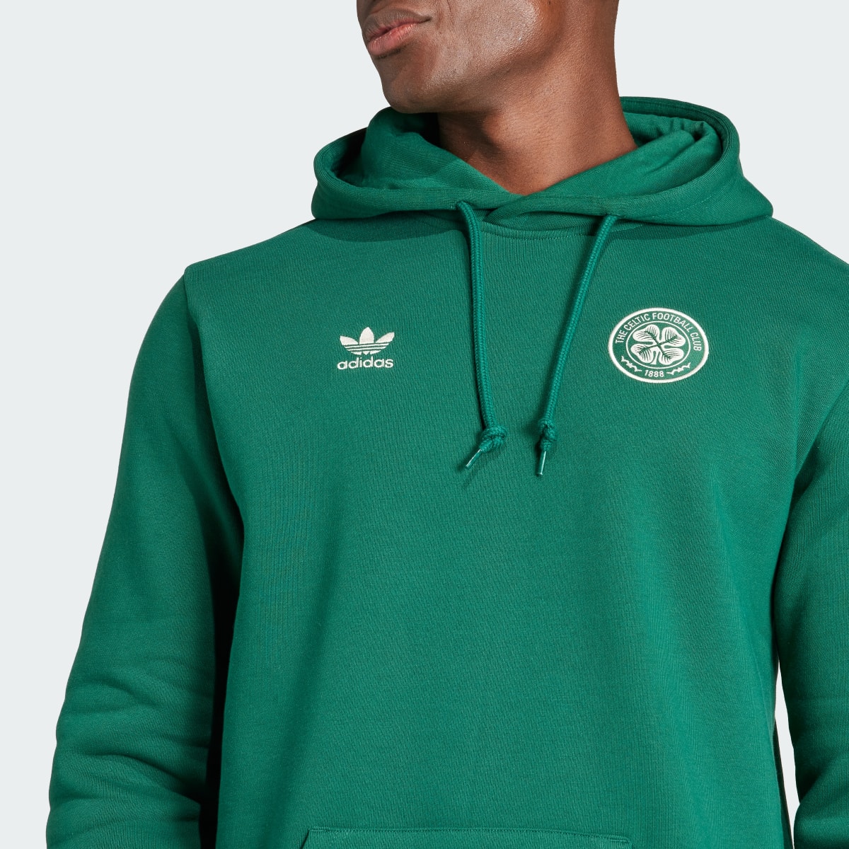 Adidas Camisola com Capuz Trefoil Essentials do Celtic FC. 6