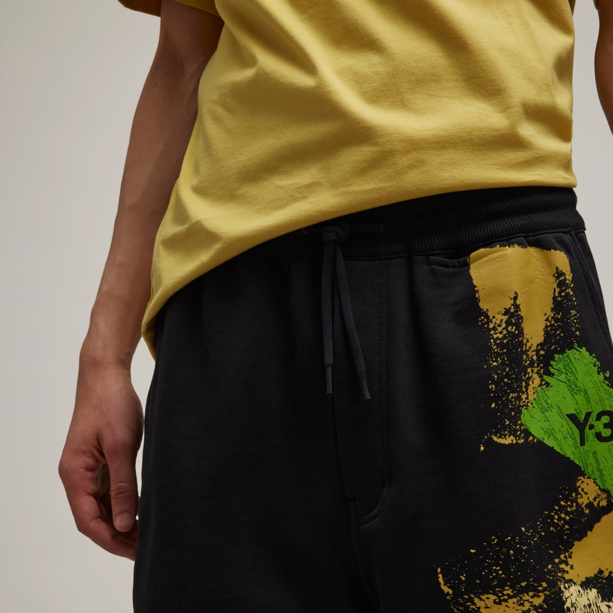 Adidas Y-3 Placed Graphic Shorts. 6