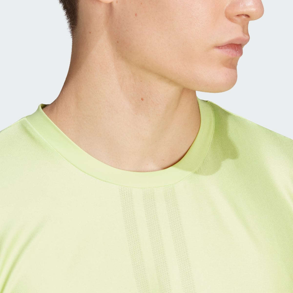 Adidas HIIT Workout 3-Stripes T-Shirt. 6