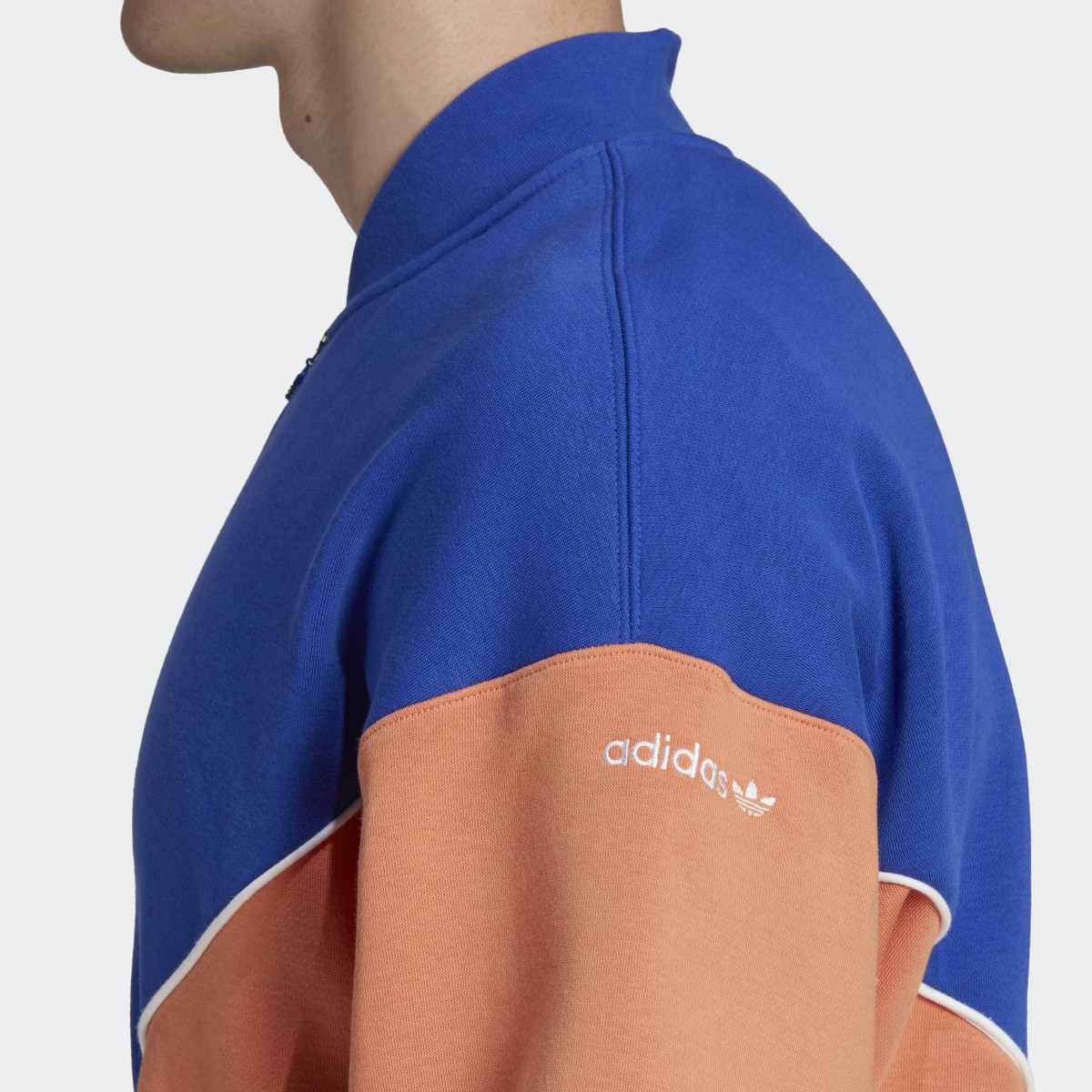 Adidas Adicolor Seasonal Archive Half-Zip Crew Sweatshirt. 7
