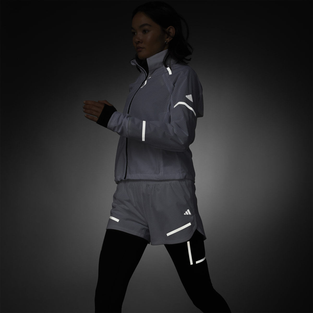 Adidas Reflect At Night X-City Running Shorts. 8