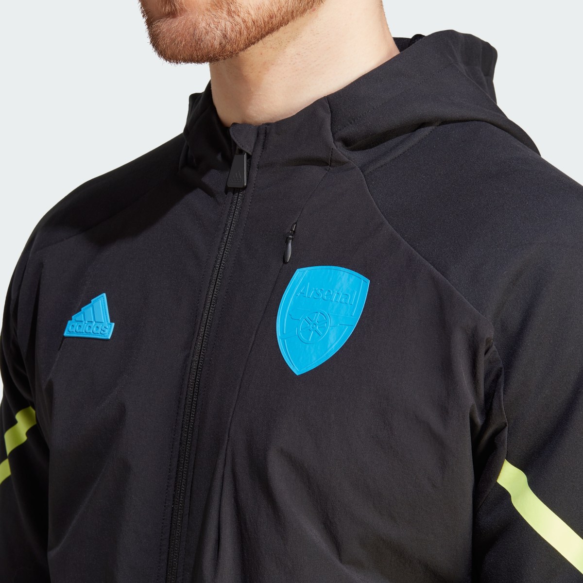 Adidas Arsenal Designed for Gameday Full-Zip Hoodie. 6