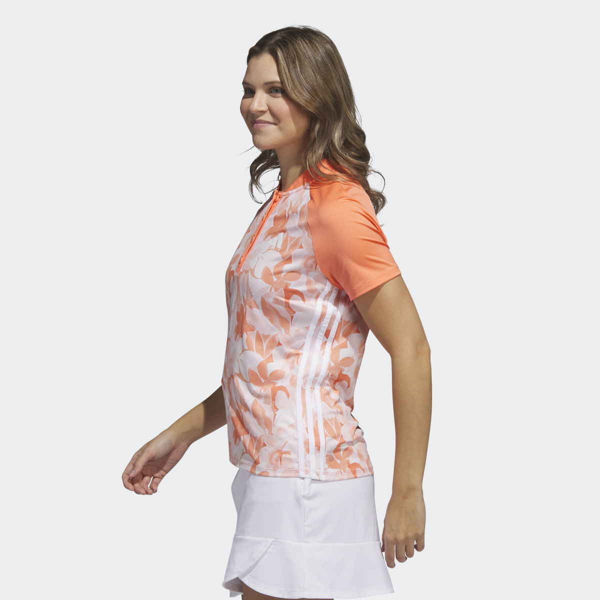 Adidas Women's Floral Golf Polo Shirt. 6