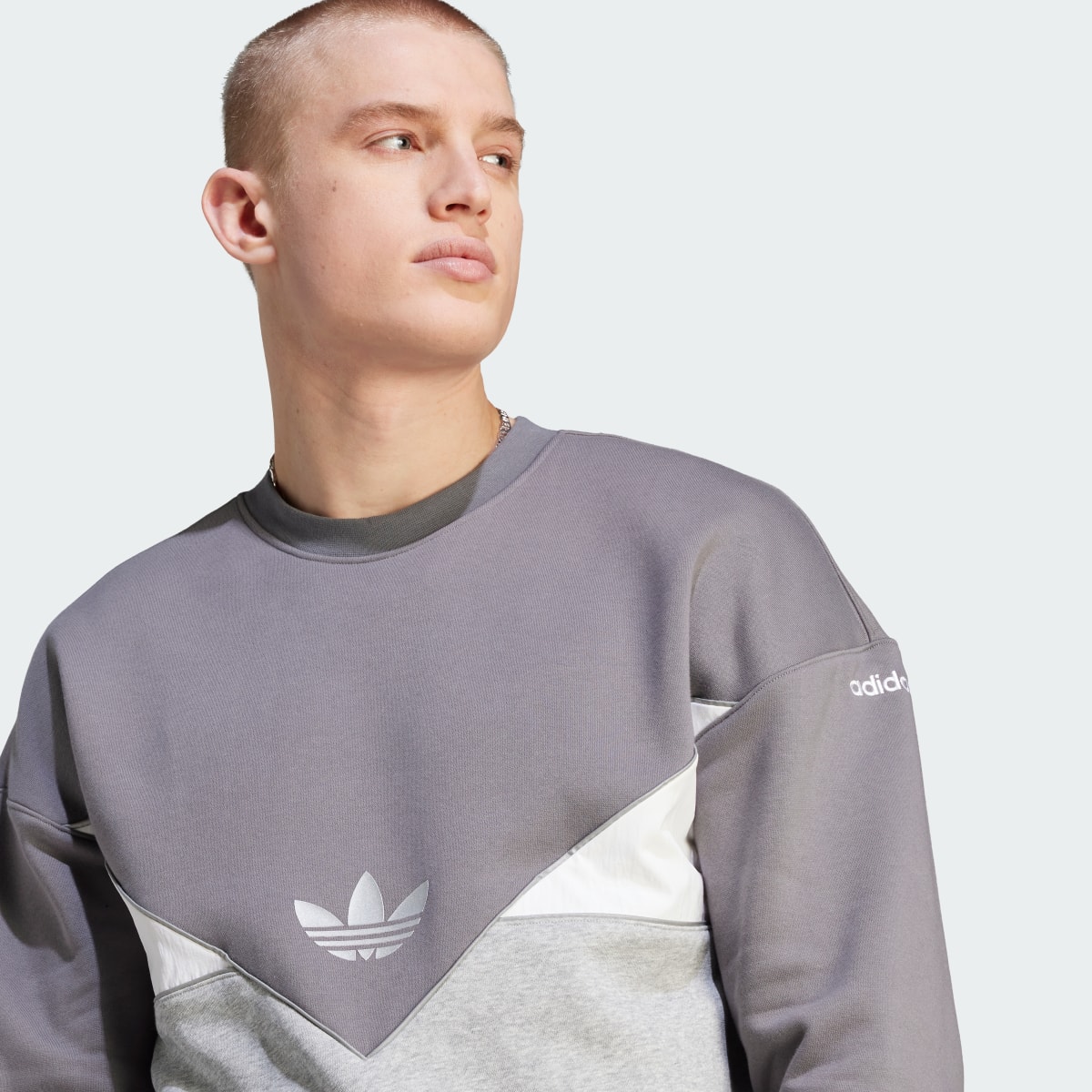 Adidas adicolor Seasonal Reflective Sweatshirt. 6