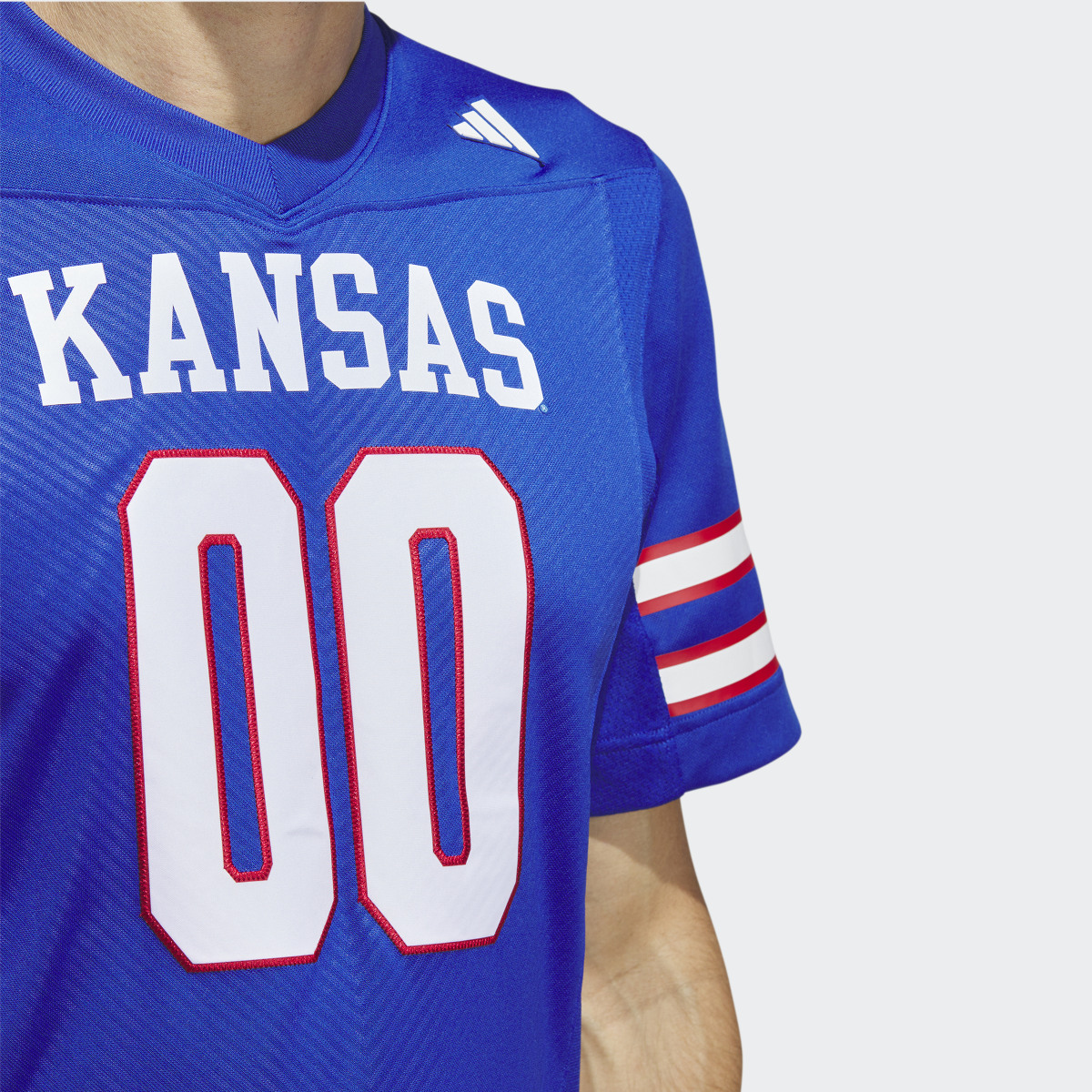 Adidas Kansas Football Off-Field Home Jersey. 6