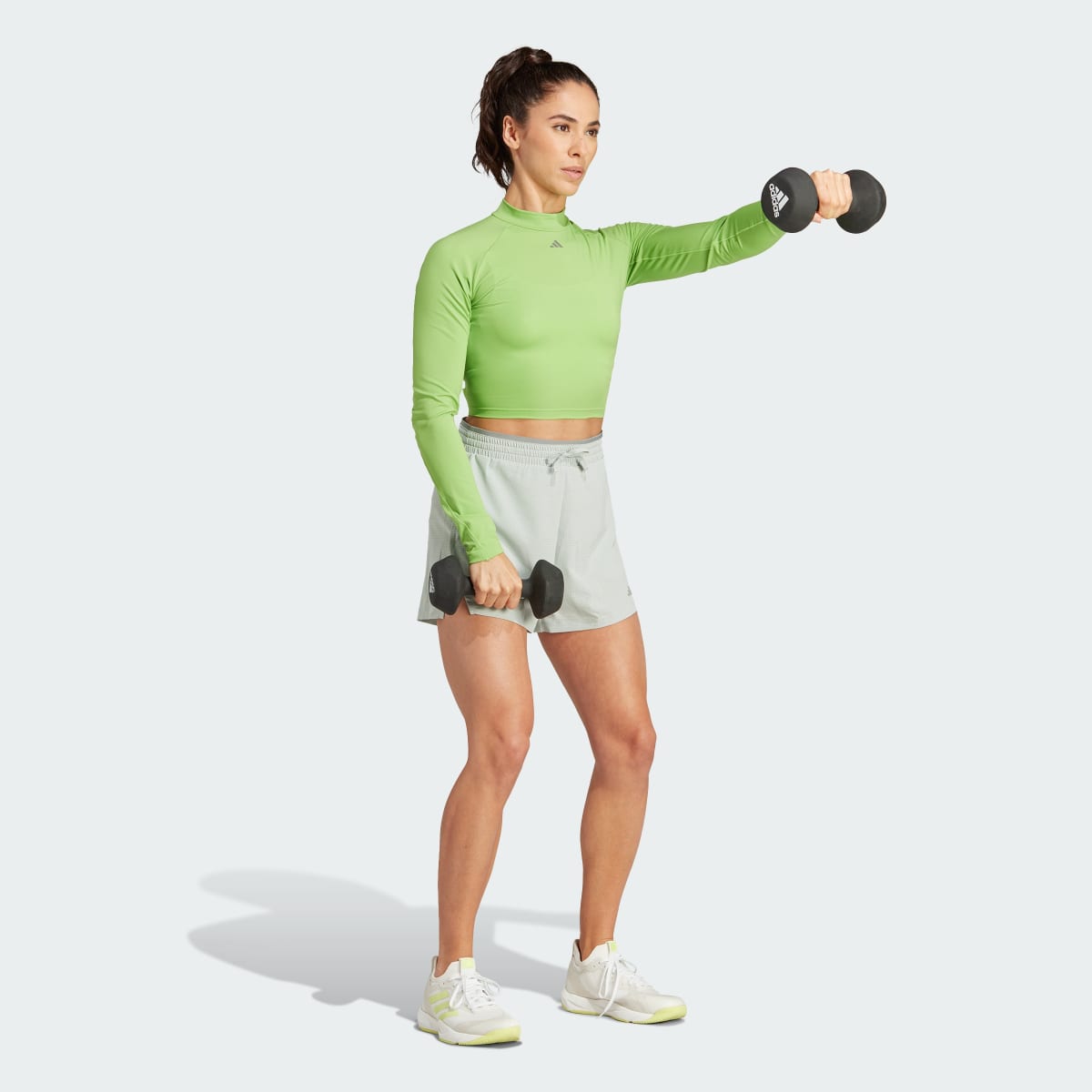 Adidas HIIT HEAT.RDY Long Sleeve Crop Long-Sleeve Top. 4