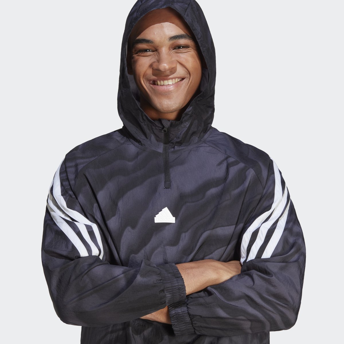 Adidas Future Icons Allover Print Hoodie. 6