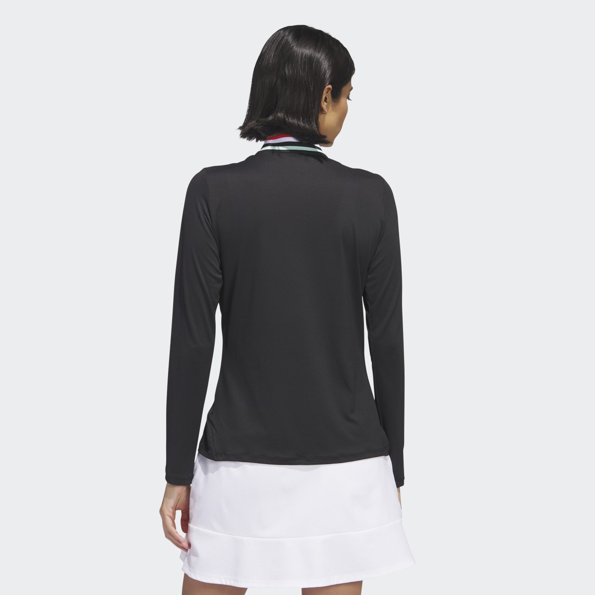 Adidas Ultimate365 Tour Long Sleeve Mock Polo Shirt. 4