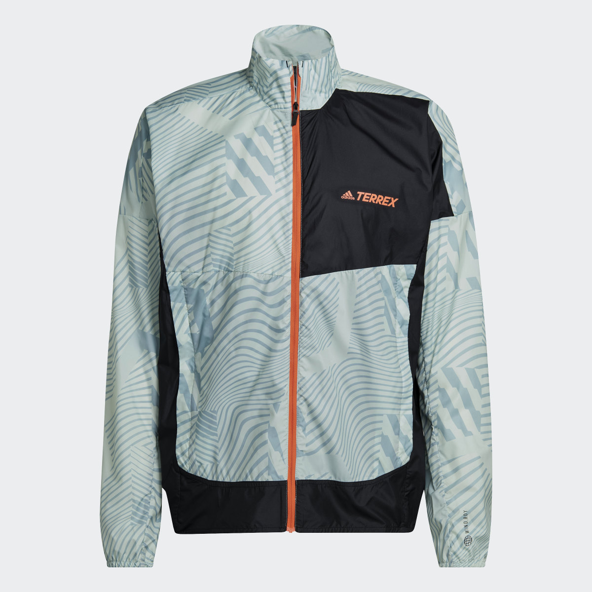 Adidas Terrex Trail Running Printed Wind Jacket. 5