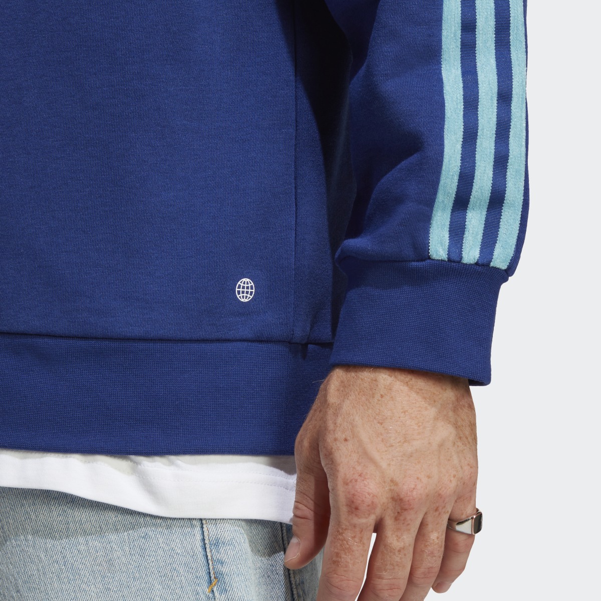 Adidas Felpa Tiro Quarter Zip (Neutral). 6